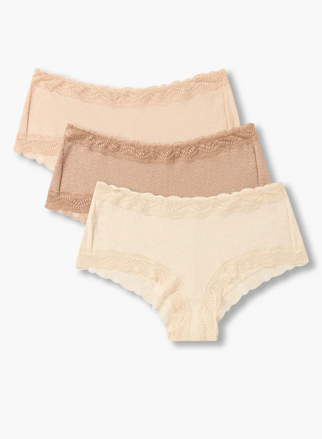 سبلاش فيڤ Set of 3 - Hipster Briefs with Lace Trim